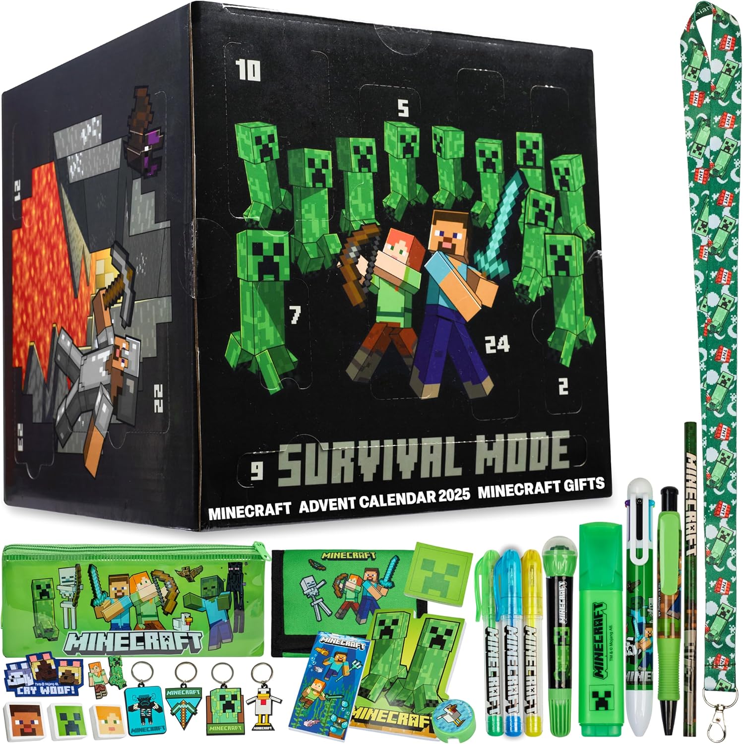 Advento kalendorius Minecraft 2025 – 24 dienos staigmenų žaidimų gerbėjams