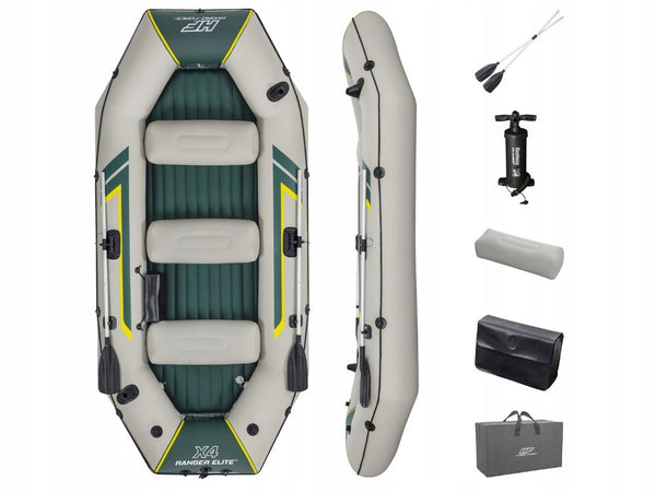Pripučiama valtis - keturių vietų Bestway Ranger Elite X4 Raft Set 320cm