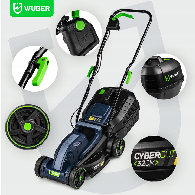 Elektrinė vejapjovė „Wuber“, 1200 W – nuotrauka 2
