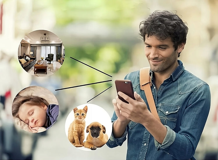 Bluetooth kolonėlė su integruota Wi-Fi kamera