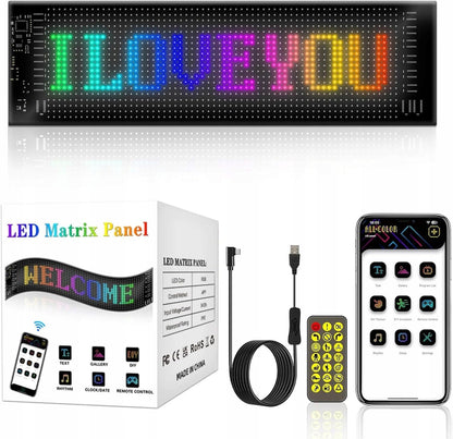 2 vnt. 108x348 mm Programuojama sunkvežimiams LED panelė – „Devil Eyes“