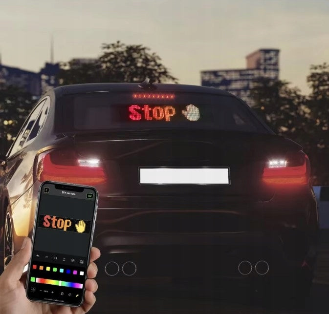 RGB LED Panelė Automobiliams, Sunkvežimiams, TIR Reklamai – 102x348mm
