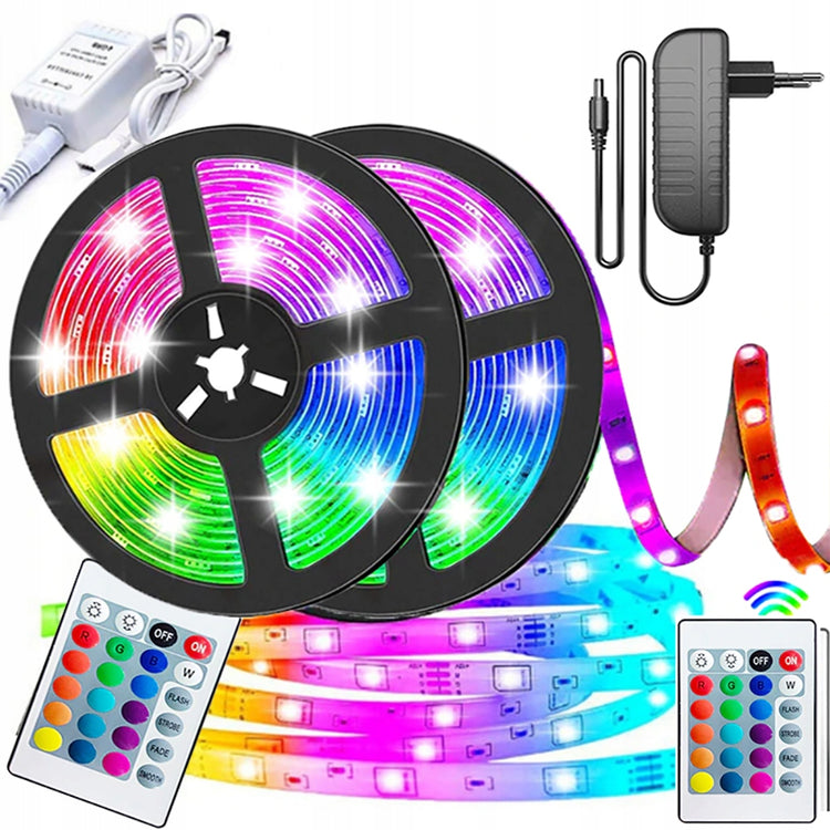 RGB LED juosta „Sternhoff“ su pultu, 5 m – nuotrauka 5