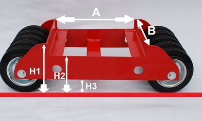 Automobilio transportavimo vežimėlis Manol 16cm 1500kg