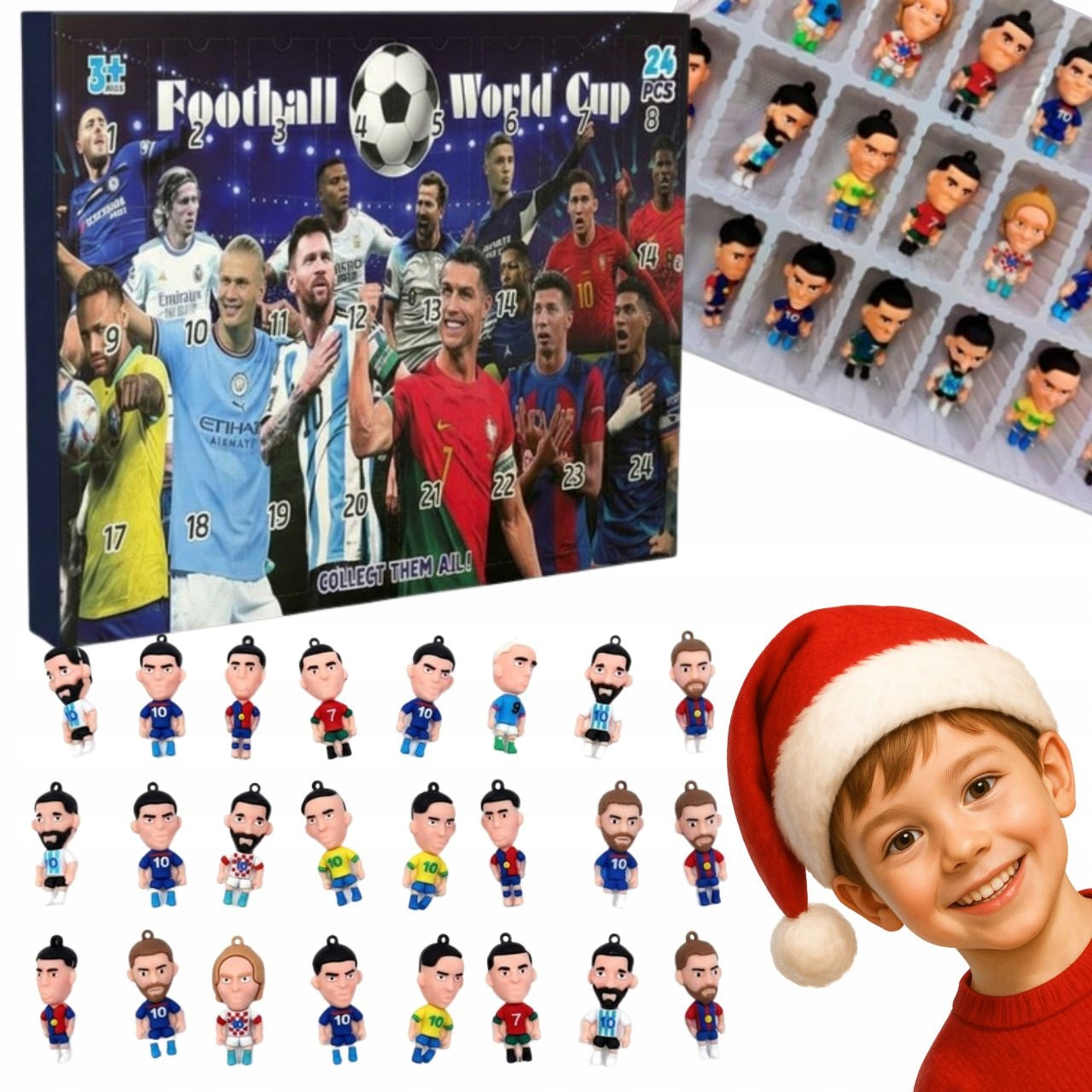 Advento kalendorius su futbolininkų figūrėlėmis – 24 dienos staigmenų