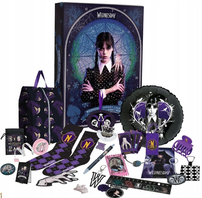 Advento kalendorius Wednesday Addams 2025 –  24 staigmenomis