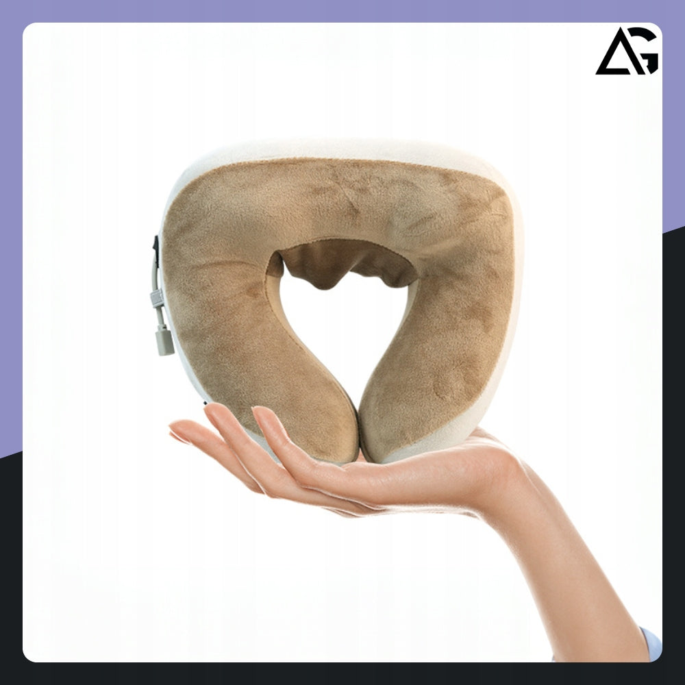 Shiatsu belaidis kaklo ir pečių masažuoklis – masažinė pagalvė su šildymo funkcija
