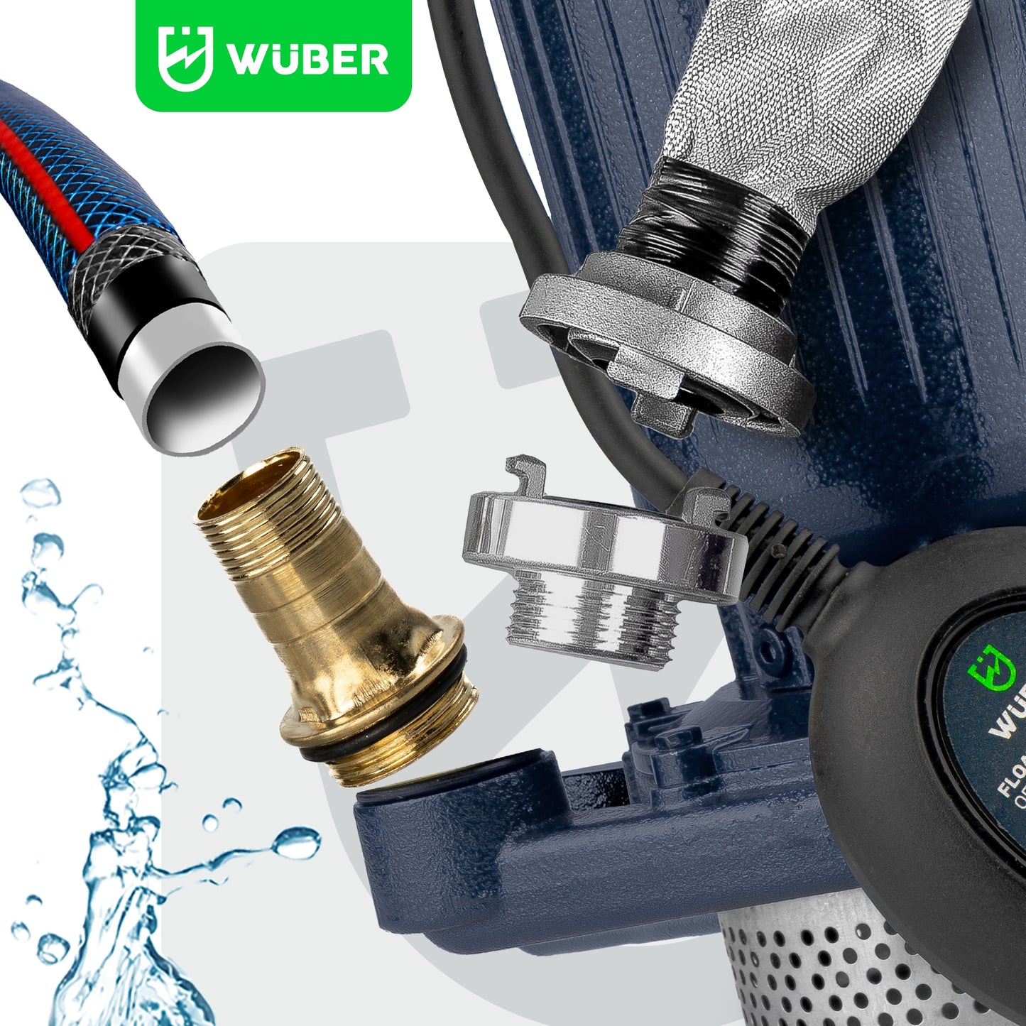 Panardinamas siurblys su plūdine valdymo sistema – WUBER 2,1 kW 250 l/min