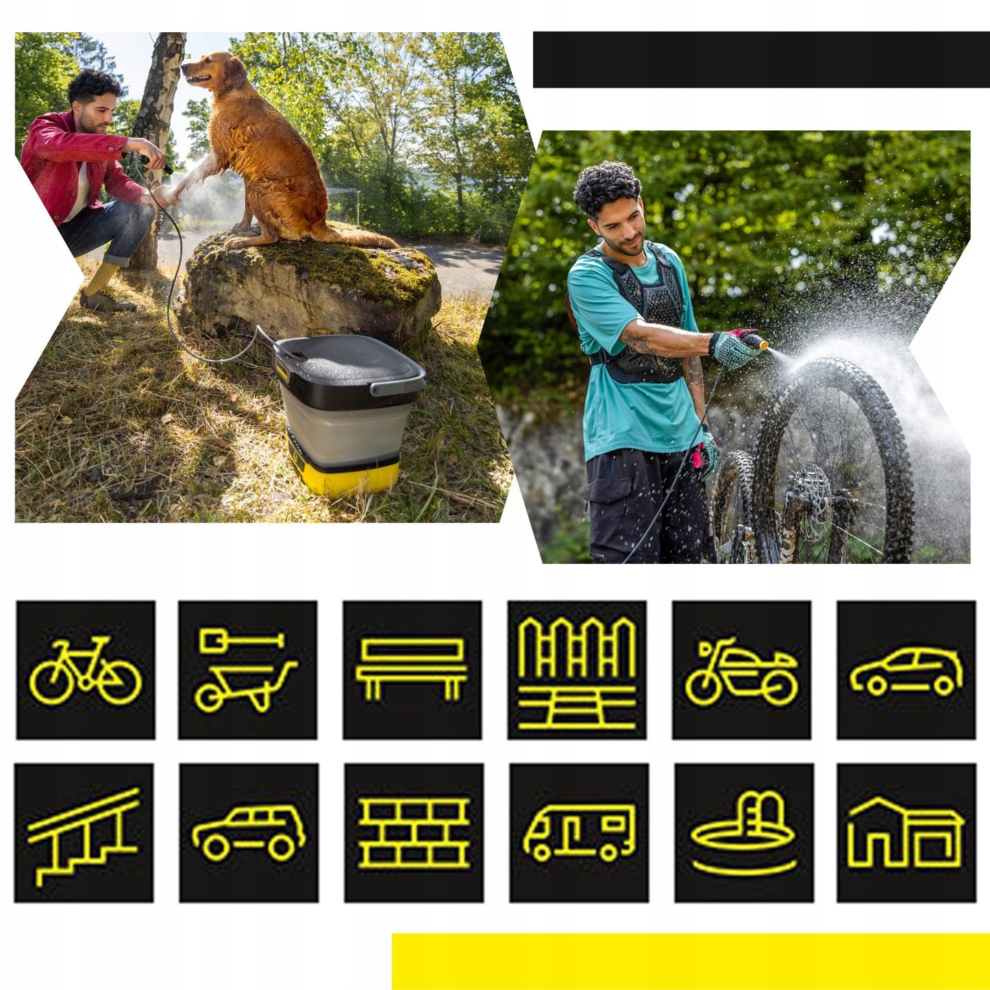Nešiojamas sulankstomas akumuliatorinis plovimo įrenginys Karcher OC 3 Foldable