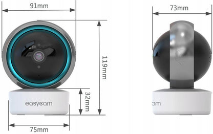 EasyCam EC-4GD6IR-C - WiFi IP kamera su judesio aptikimu (4MP)