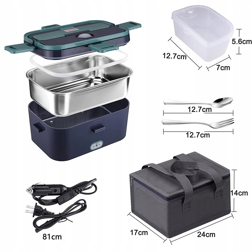 Elektrinė pietų dėžutė su šildymo funkcija – 220V/12V/24V