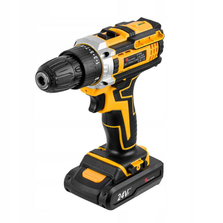Gręžtuvas-suktuvas „Leo Tools“, 24 V, 2 akum. – nuotrauka 3