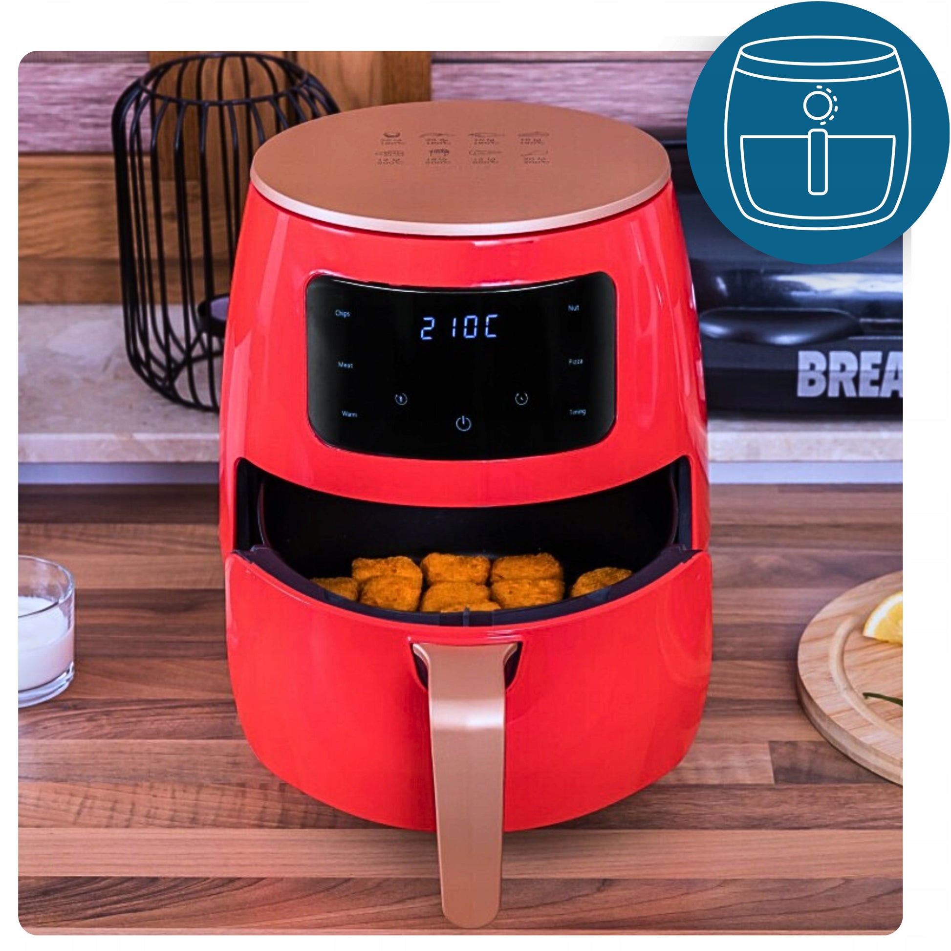 Karšto oro gruzdintuvė Zlaro Air Fryer Oil Free Air Fryer 4,5L 1400W