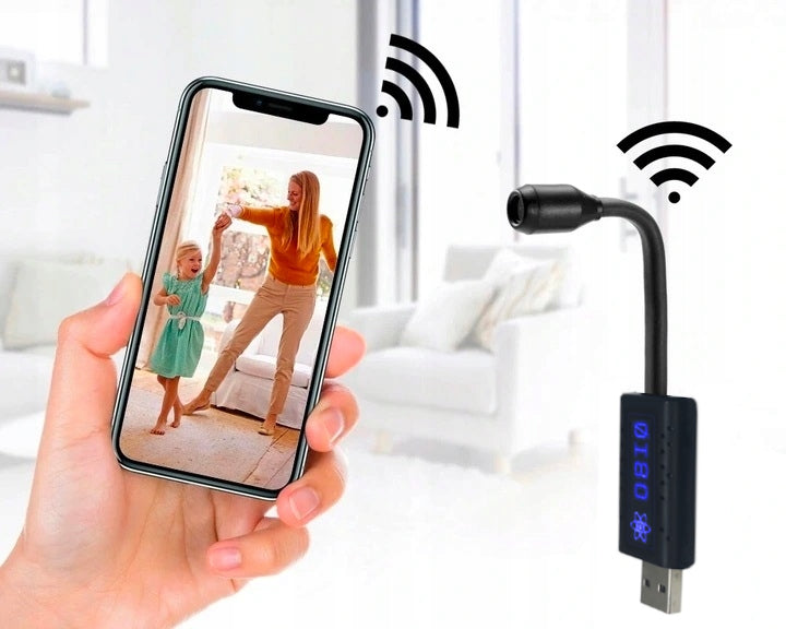 Mini šnipinėjimo kamera su WiFi ir judesio aptikimu - draVires K20 versija