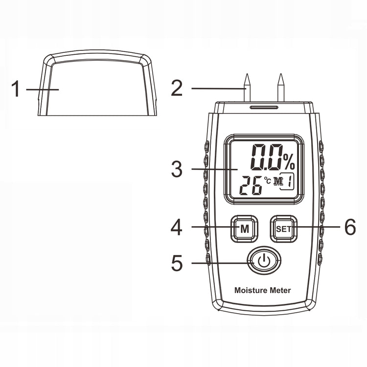 Drėgmės matuoklis „Wintact WT660“