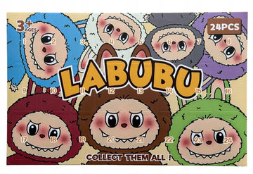 Labubu advento kalendorius – 24 figūrėlės vaikams