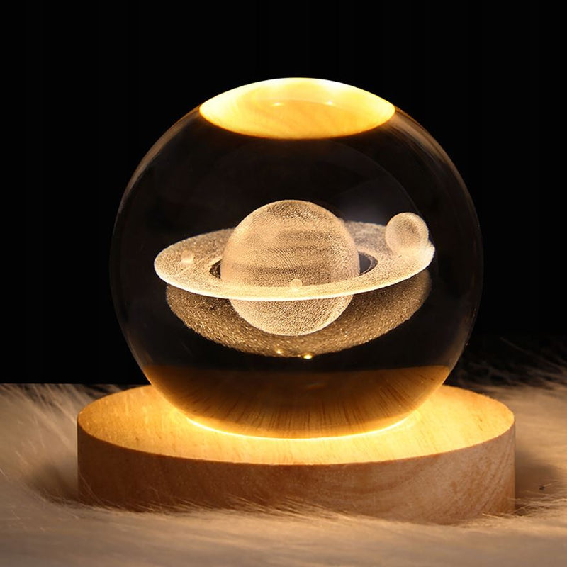 3D naktinė lempa „Saturnas“