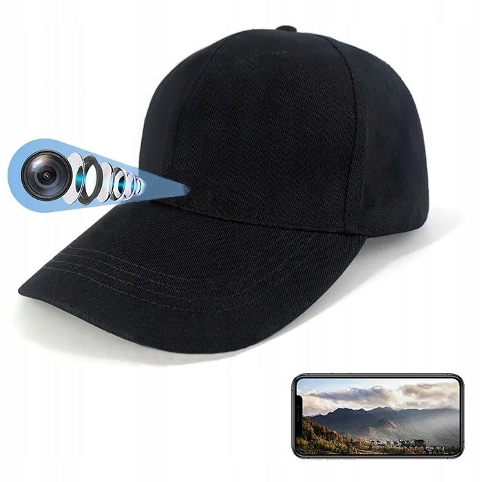 HIDDEN MINI SPY CAMERA BATCH HAT FULL HD WIFI