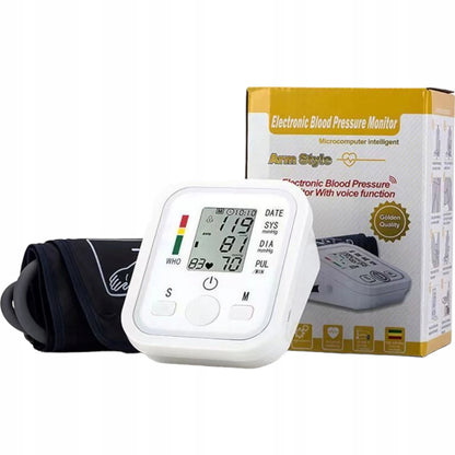 Elektroninis žastinis kraujospūdžio matuoklis BW-3205 su LCD ekranu ir matavimų atmintimi (22–32 cm)