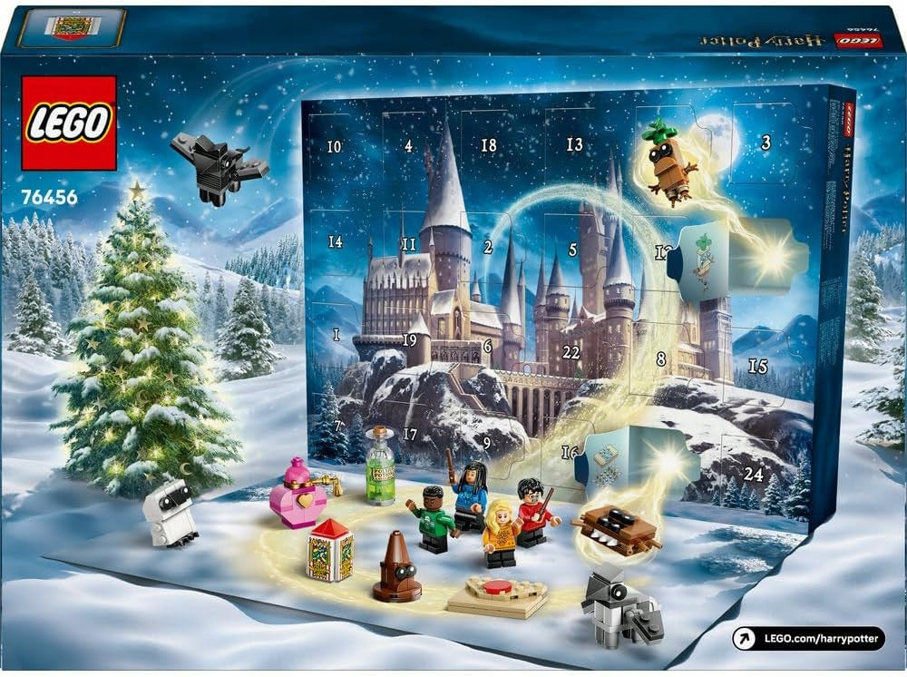 Advento kalendorius LEGO Harry Potter 2025 – kalėdinis rinkinys su minifigūrėlėmis