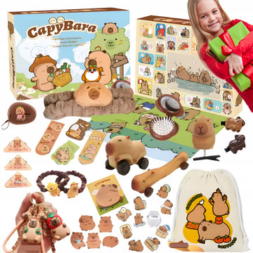 Advento kalendorius vaikams – Kalėdinis KAPIBAROS pasaulis, 24 langeliai