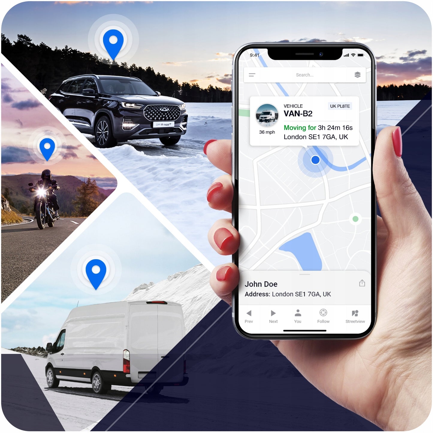 GPS seklys GEO TRACK automobiliams ir transporto priemonėms – sekimas per WWW ir telefoną