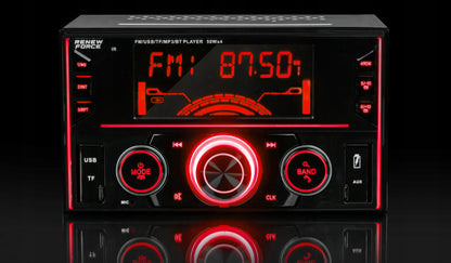 Automobilinė audio sistema, grotuvas su laisvų rankų įranga Renew Force 2-DIN