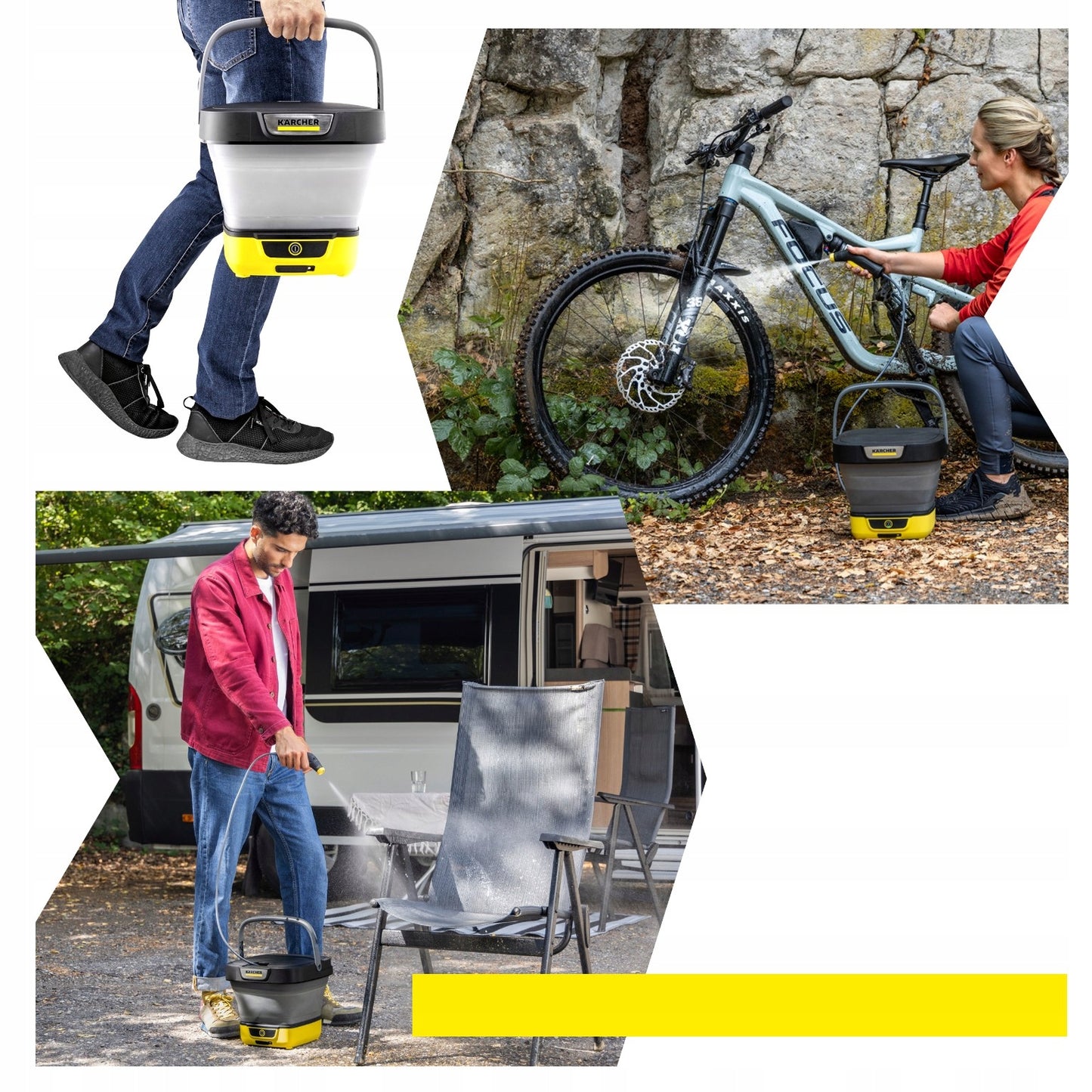 Nešiojamas sulankstomas akumuliatorinis plovimo įrenginys Karcher OC 3 Foldable