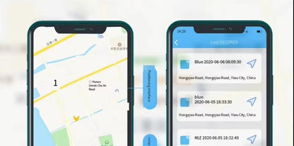 Mini GPS lokatorius katėms, šunims ir raktams su Bluetooth technologija