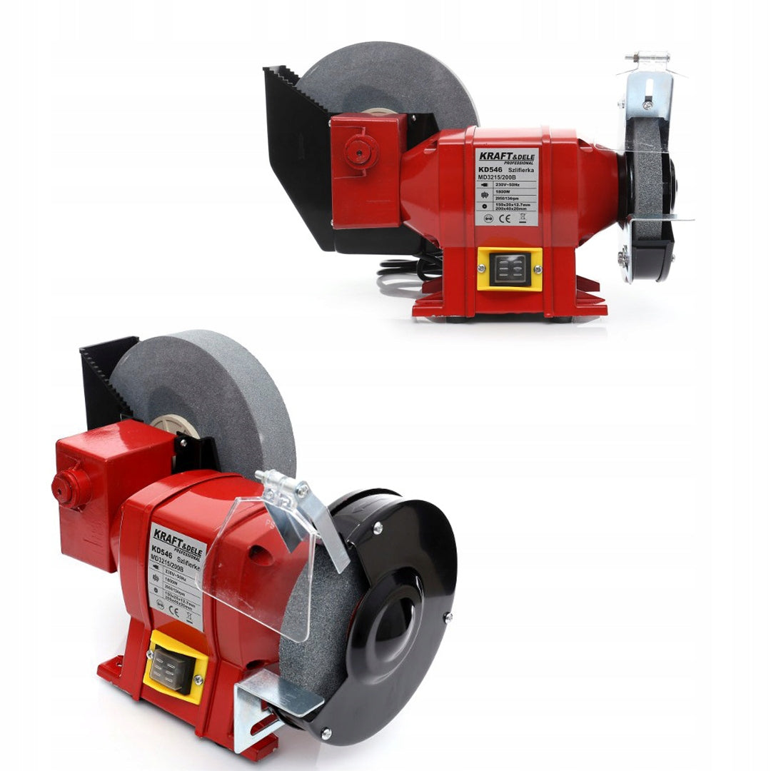 Daugiafunkcinis stalinis šlifuoklis 2x akmenys sausas/drėgnas 1800W 230V 2950RPM