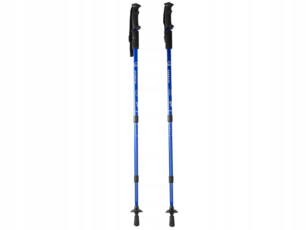 Šiaurietiškos ėjimo lazdos Nordic Walking 135 cm (mėlynos)