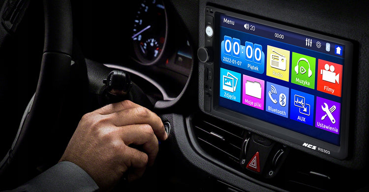 Automobilio multimedija „NCS RS-303“, 2-DIN