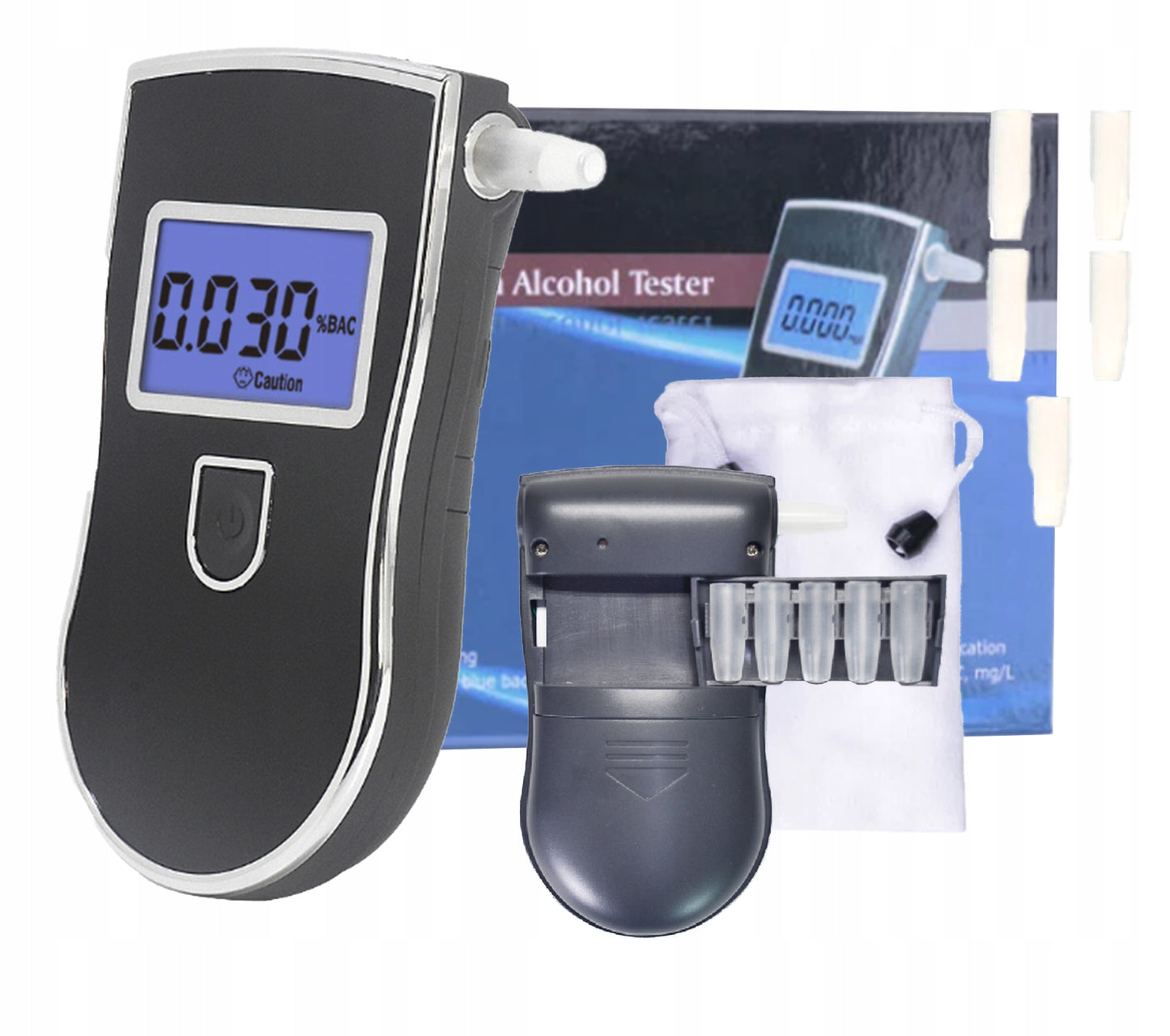 Alkotesteris ZENWIRE AT-818 su 5 antgaliais ir dėklu