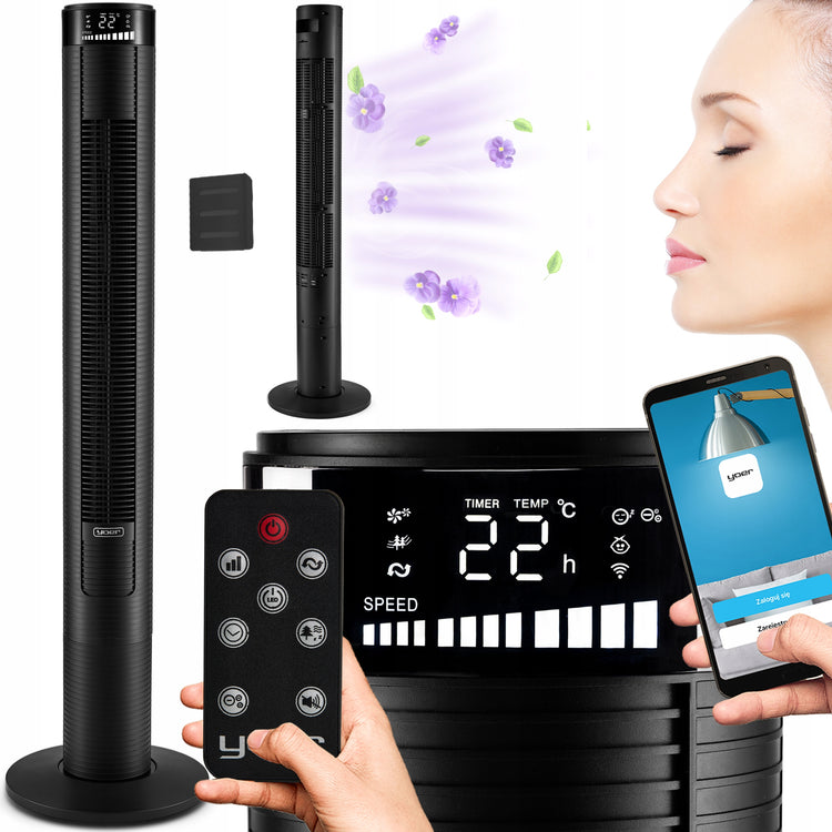 Koloninis ventiliatorius „Yoer Spiro TF03BK“, 118 cm – nuotrauka 1