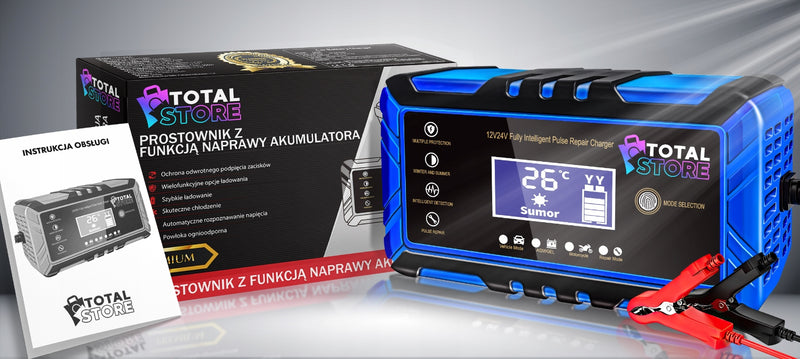 Akumuliatoriaus įkroviklis „Totalstore Pro“, 12/24 V