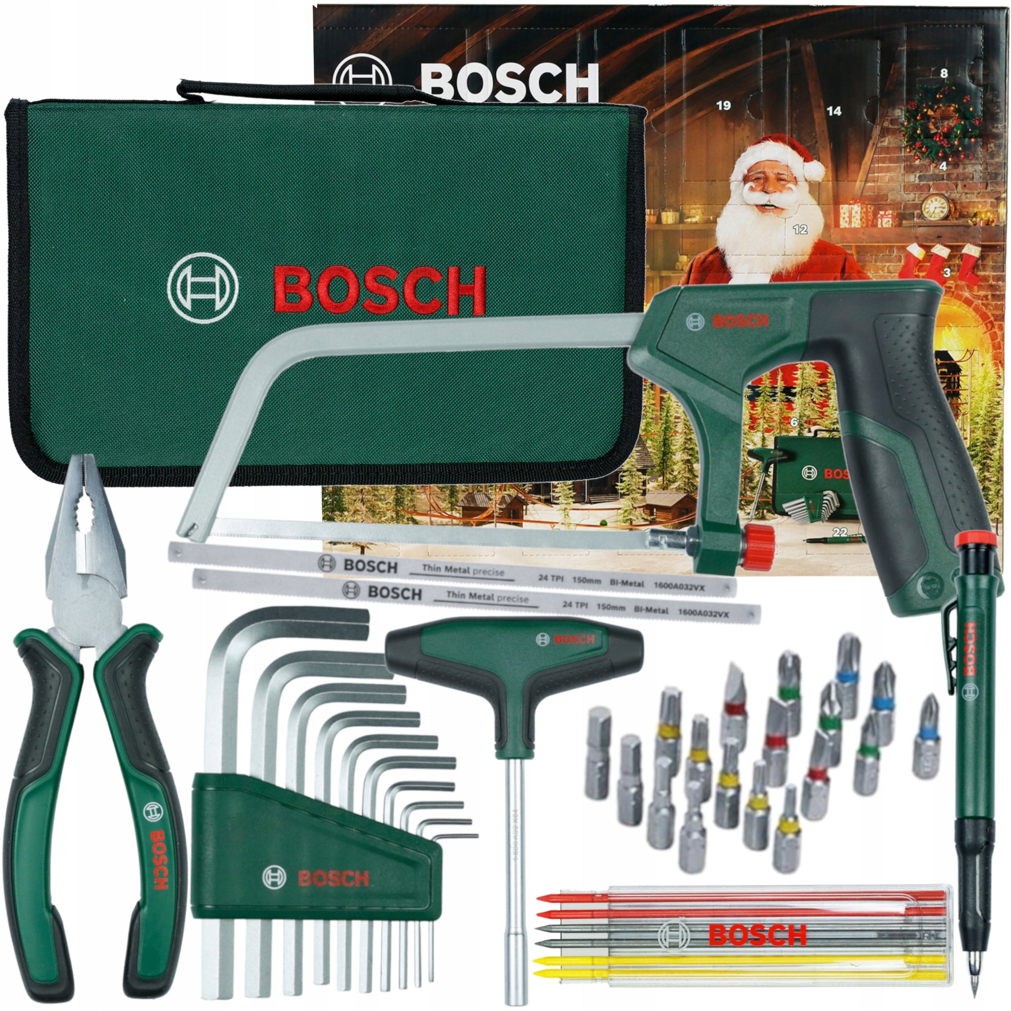 Advento kalendorius – BOSCH 41 dalių rinkinys „DIY“ meistrui, 2025