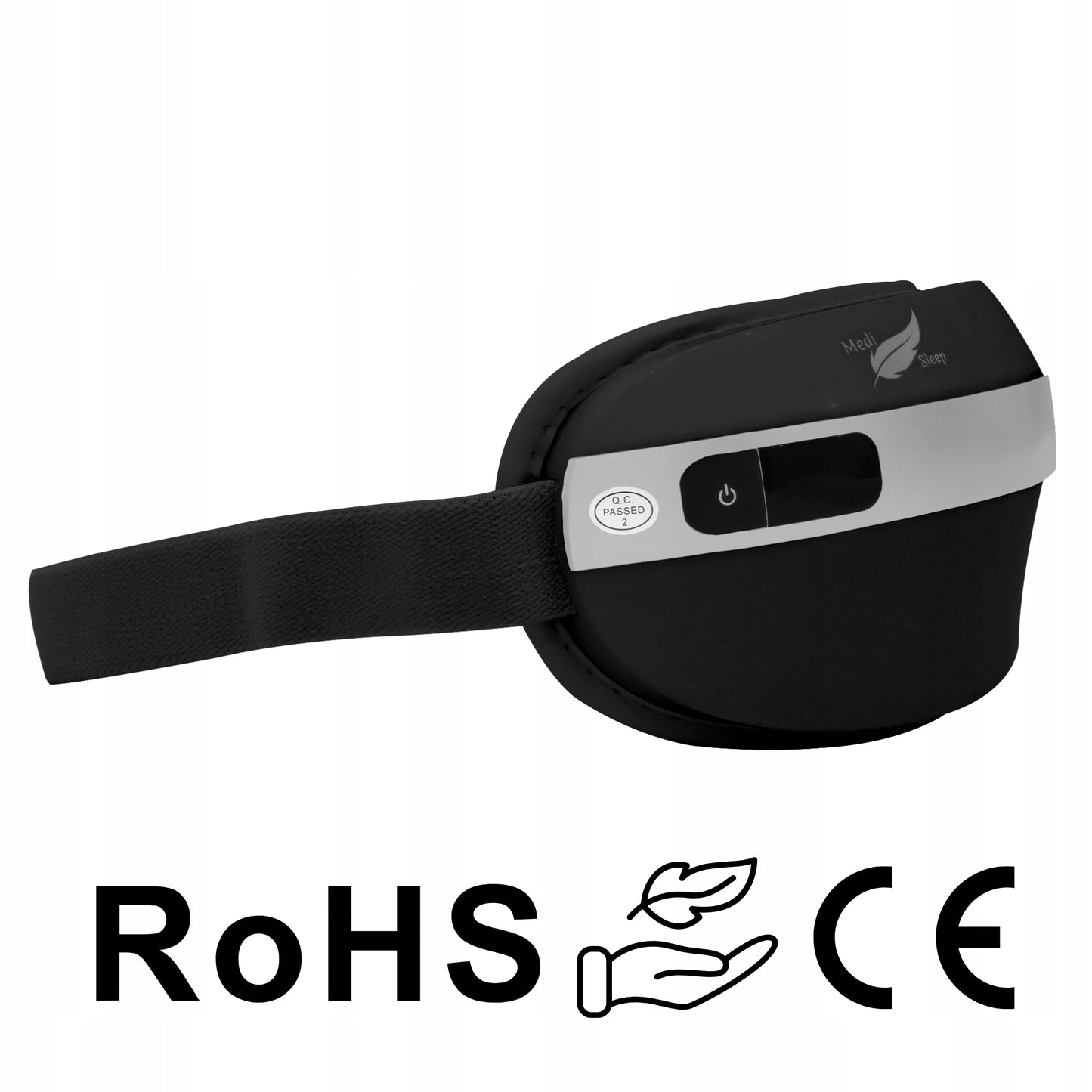 Išmanus akių masažuoklis Medi Sleep FD1818 su šildančiu kompresu, Bluetooth ir 4 masažo režimais
