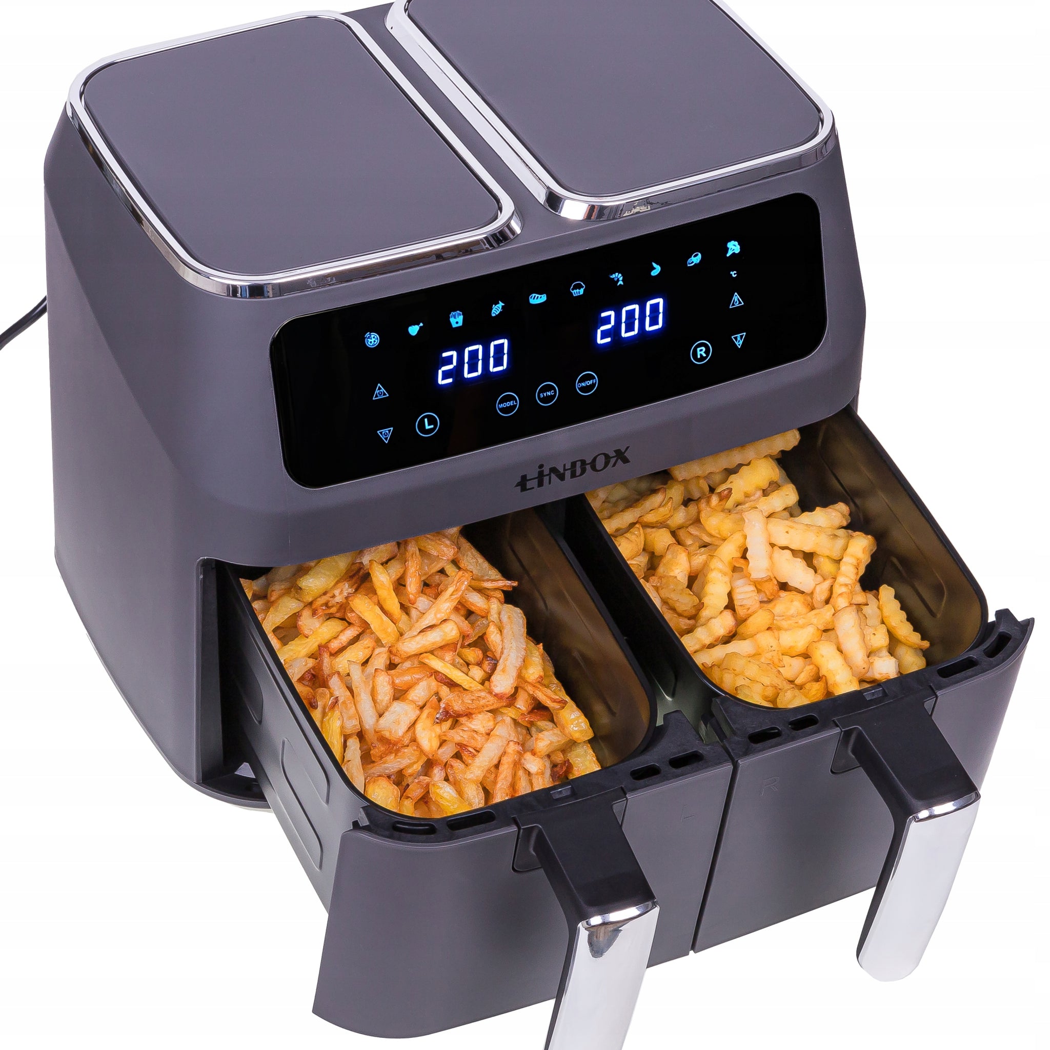 Linbox AIR FRYER 4/4 karšto oro gruzdintuvė 8 l