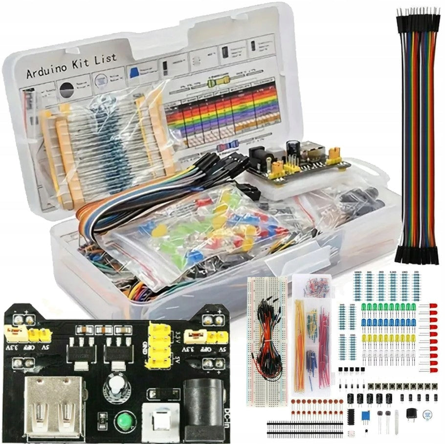 Arduino Uno R3 Starter Kit XXL – Elektronikos ir Programavimo Mokymosi Rinkinys su 370 Elementų