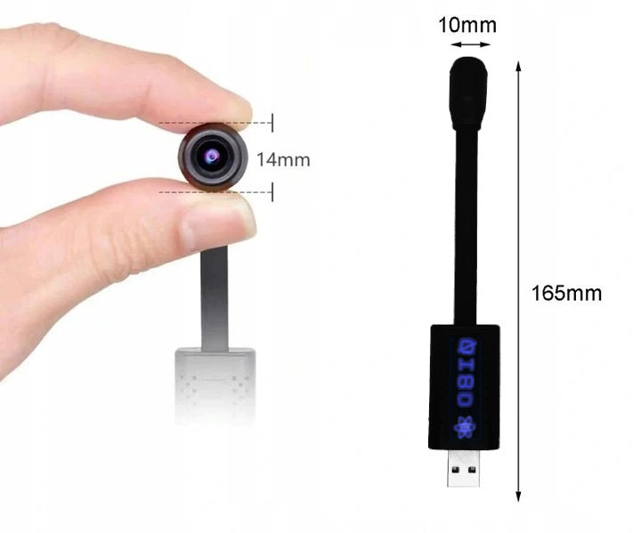 WiFi Slapta Kamera draVires IP Mini USB + Lipdukas