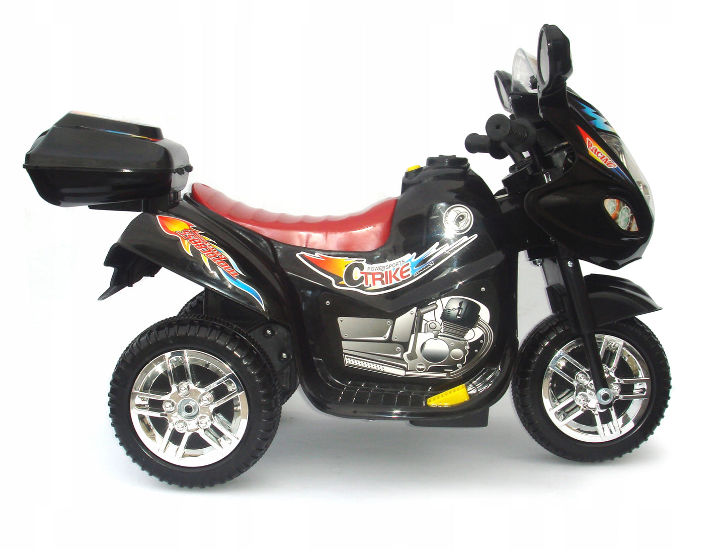 Elektrinis Vaikiškas Motociklas CYBER BLACK JOY4KiDS