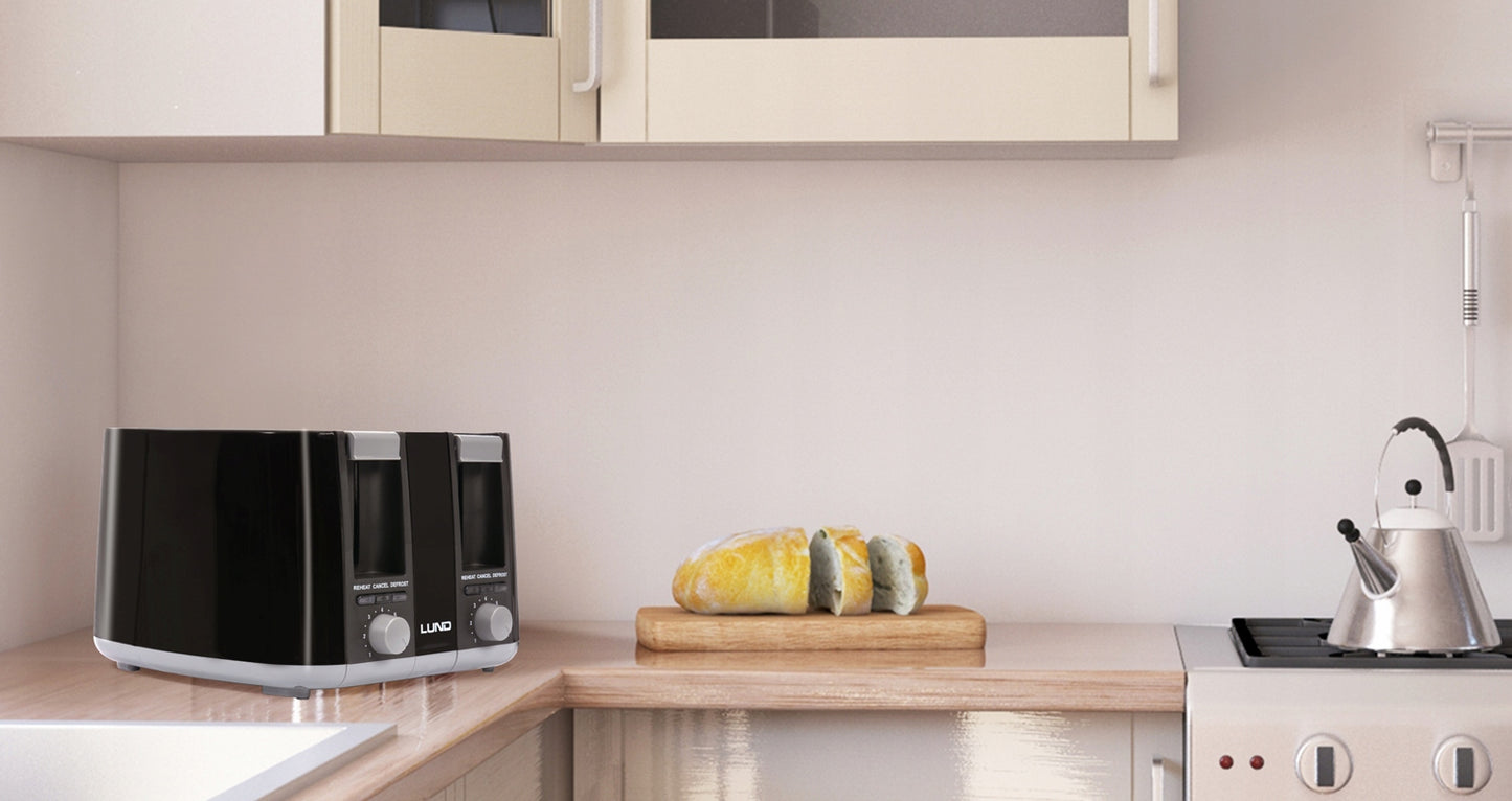 Ektrinis skrudintuvas LUND – 1500W, 4 skrebučiai, 7 kaitinimo lygiai, atšildymo funkcija