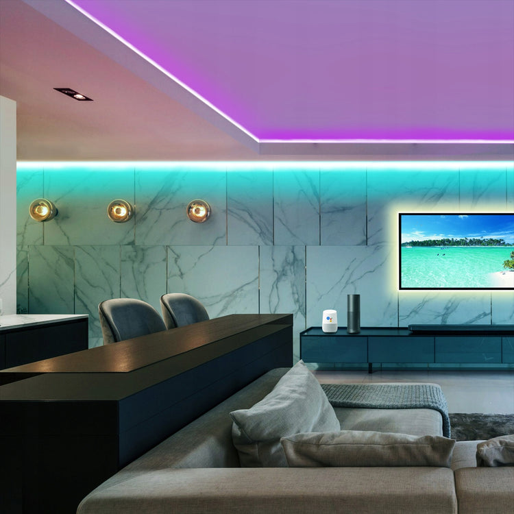 RGB LED juosta „Sternhoff“ su pultu, 5 m – nuotrauka 9