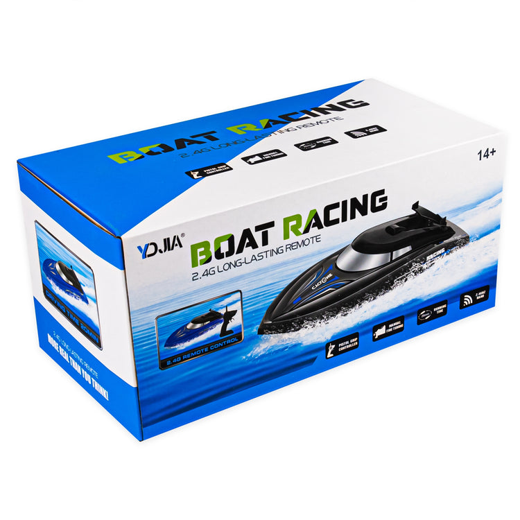 Nuotoliniu būdu valdoma valtis „RC Racing Boat“