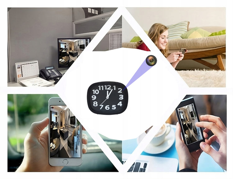 Laikrodis su integruota mini Wi-Fi kamera