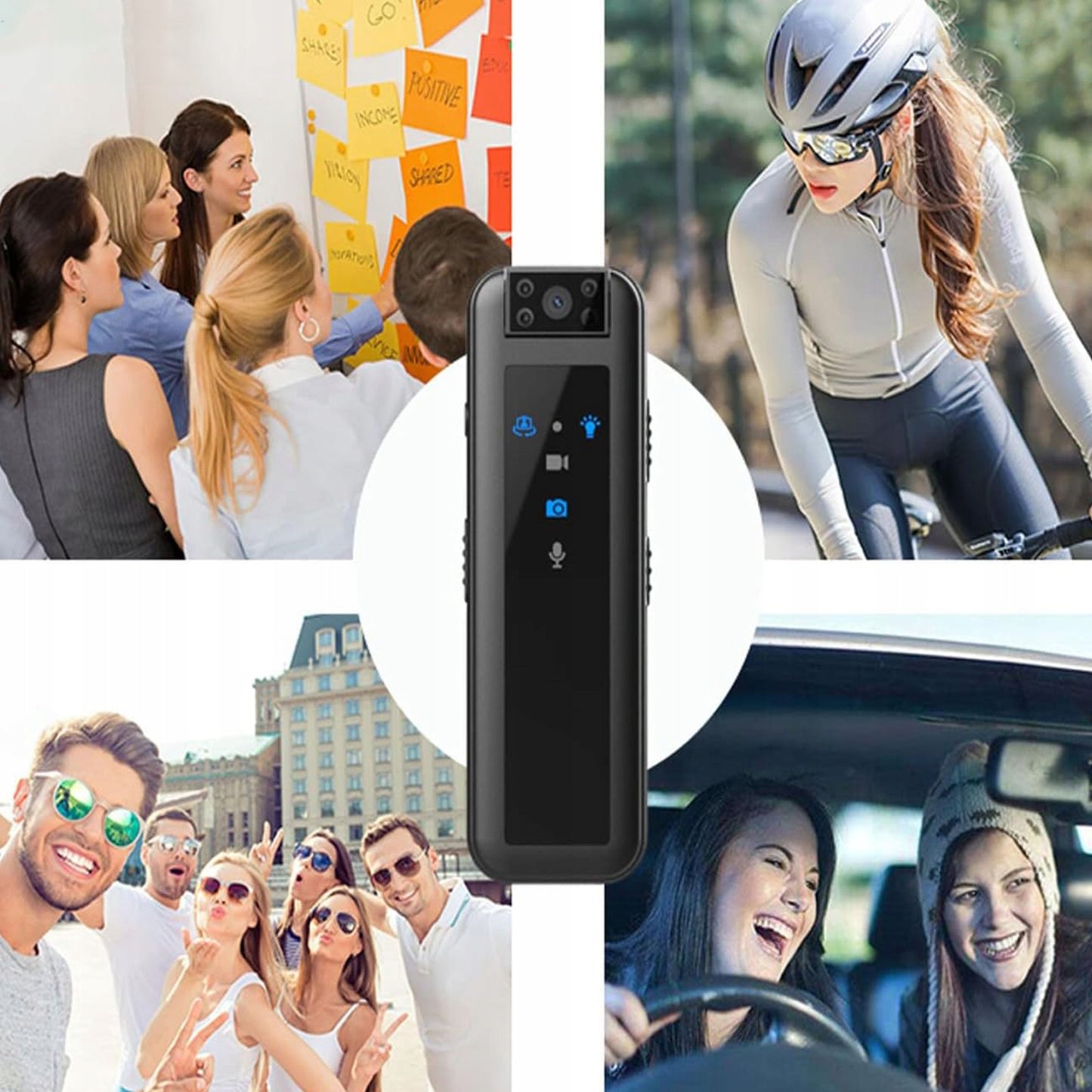 Slapta kamera su garso įrašymu – 1080P HD, 180° pasukama, 64GB atmintis