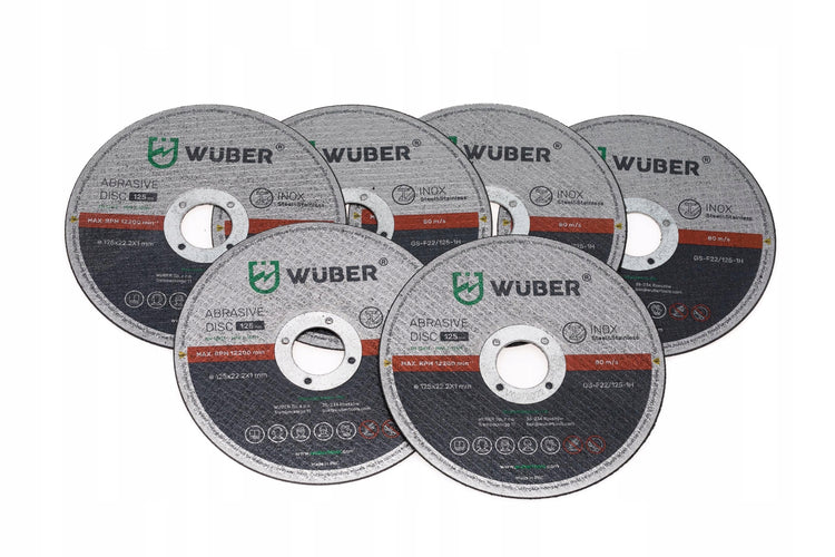 Kampinis šlifuoklis „Wuber“, 125 mm, su 10 diskų – nuotrauka 10