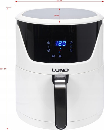 LUND 67575 karšto oro gruzdintuvė 3,7 L, 1400 W su LCD ekranu