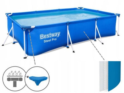 Stačiakampis baseinas Bestway 300 x 201 cm 20in1 rinkinys