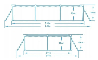 Stačiakampis baseinas Bestway 300 x 201 cm 20in1 rinkinys